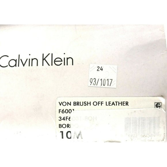 CALVIN KLEIN Men\'s Bordo Von Brush Off Leather Oxf main image 8